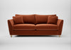 Torino 4 Seater Sofa Cotton Velvet Russet / Natural