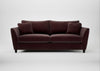 Torino 4 Seater Sofa Smart Luxe Velvet Acorn / Black