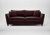 Torino 4 Seater Sofa Smart Luxe Velvet Acorn / Walnut Stained