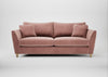 Torino 4 Seater Sofa Smart Luxe Velvet Dusky Pink / Natural