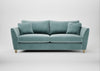 Torino 4 Seater Sofa Smart Luxe Velvet Mineral Blue / Natural