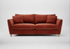 Torino 4 Seater Sofa Smart Luxe Velvet Tawny / Natural