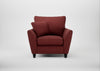 Torino Armchair Capelo Linen-Cotton Etruscan Red / Black