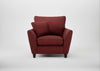 Torino Armchair Capelo Linen-Cotton Etruscan Red / Walnut Stained