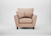 Torino Armchair Capelo Linen-Cotton Rosedale / Black