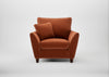 Torino Armchair Cotton Velvet Russet / Walnut Stained