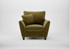 Torino Armchair Smart Luxe Velvet Peridot / Walnut Stained