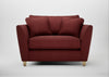 Torino Loveseat Capelo Linen-Cotton Etruscan Red / Natural