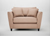 Torino Loveseat Capelo Linen-Cotton Rosedale / Black