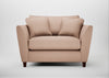 Torino Loveseat Capelo Linen-Cotton Rosedale / Walnut Stained