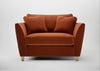 Torino Loveseat Cotton Velvet Russet / Natural
