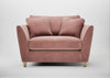 Torino Loveseat Smart Luxe Velvet Dusky Pink / Natural