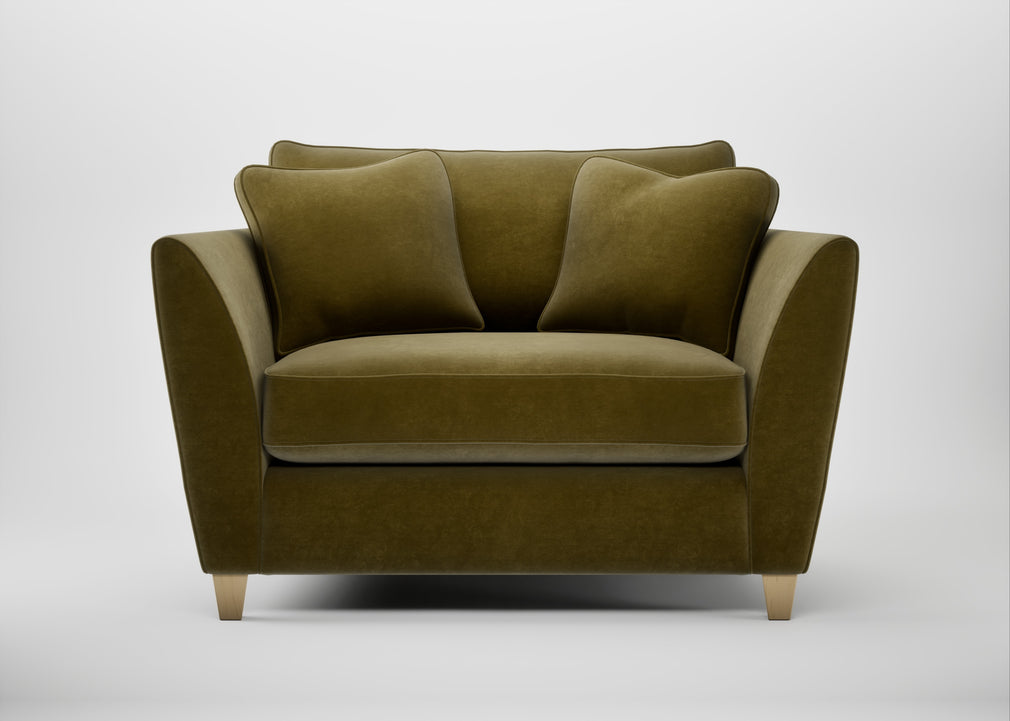 Torino Loveseat Smart Luxe Velvet Peridot / Natural