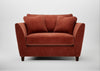 Torino Loveseat Smart Luxe Velvet Tawny / Walnut Stained