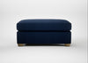 Torino Footstool Broad Weave Lagoon / Natural