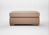 Torino Footstool Capelo Linen-Cotton Rosedale / Natural