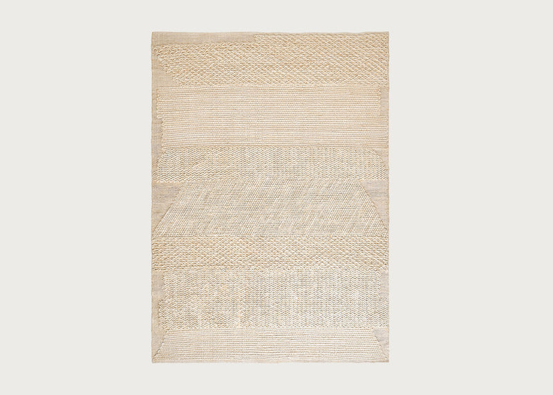 Knotty Rug White
