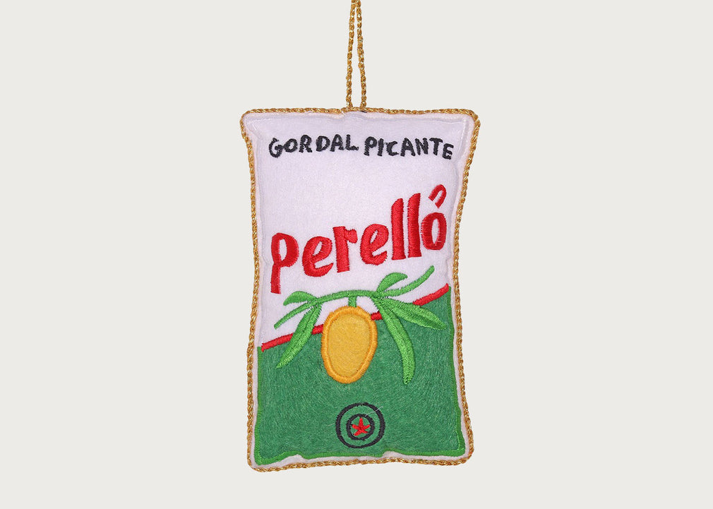 Perello Olives Embroidered Decoration