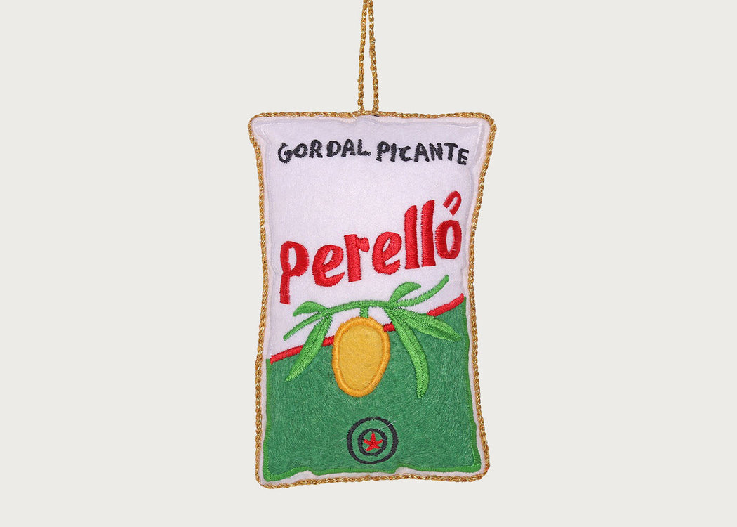 Perello Olives Embroidered Decoration