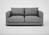 Rafi 2 Seater Sofa Boucle Steel