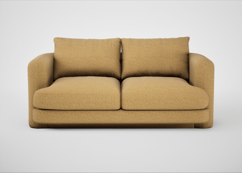 Rafi 2 Seater Sofa Boucle Tweed Citrine