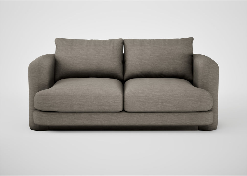 Rafi 2 Seater Sofa Broad Weave Pebble