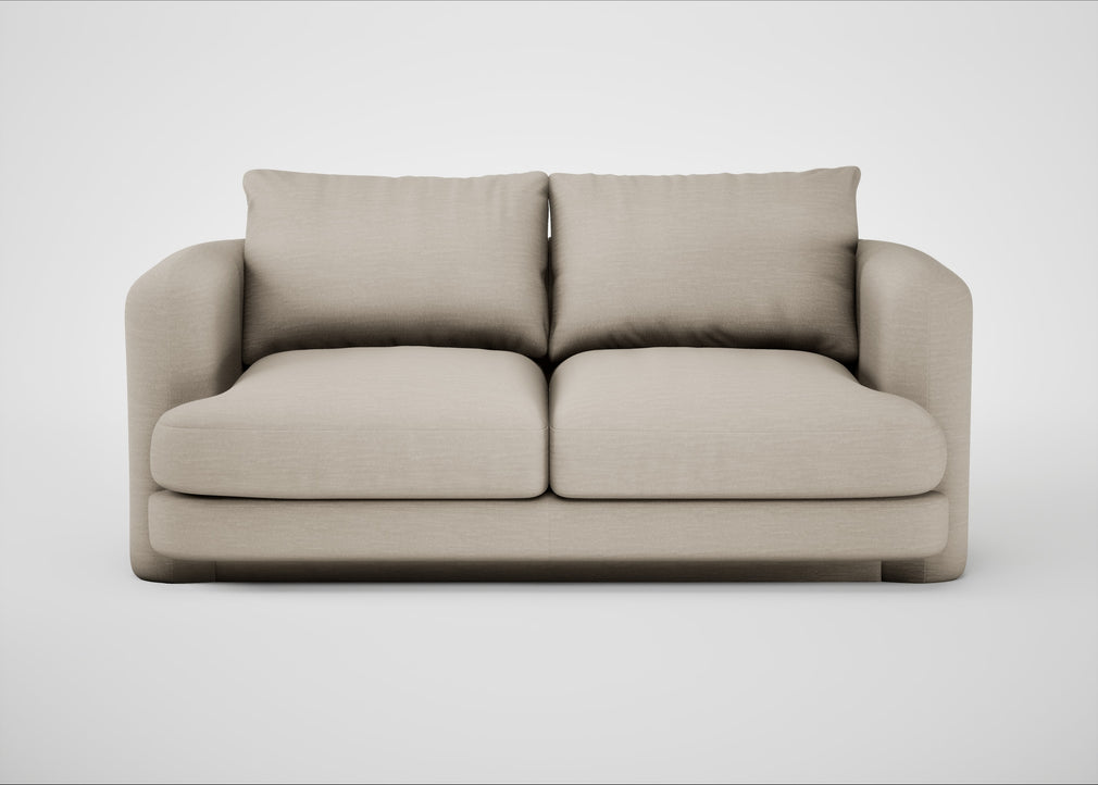 Rafi 2 Seater Sofa Broad Weave Putty