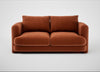 Rafi 2 Seater Sofa Cotton Velvet Russet