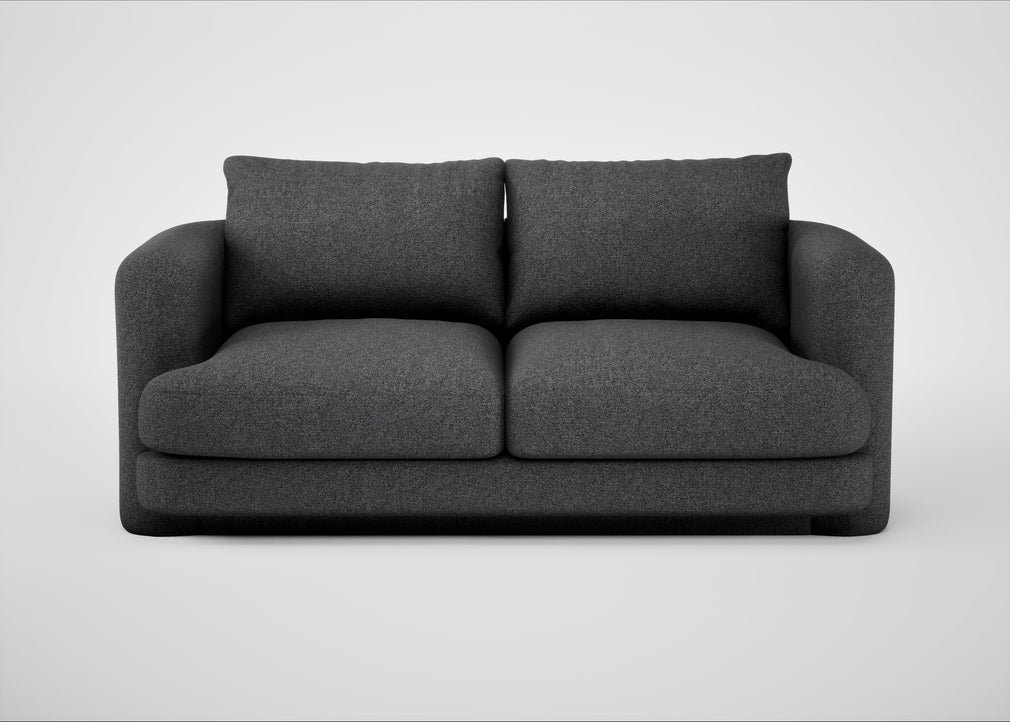 Rafi 2 Seater Sofa Melton Wool Granite