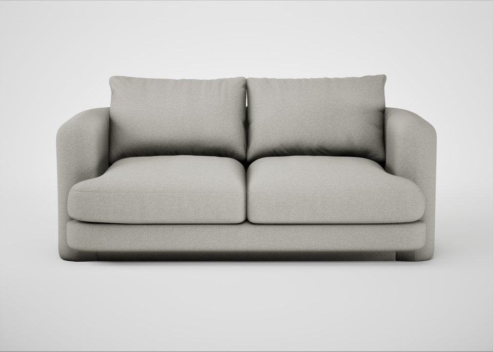 Rafi 2 Seater Sofa Melton Wool Limestone