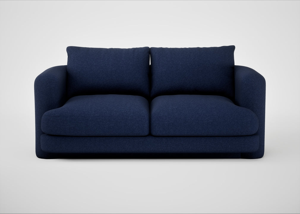 Rafi 2 Seater Sofa Melton Wool New Navy