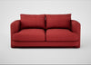 Rafi 2 Seater Sofa Melton Wool Red Oxide