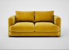 Rafi 2 Seater Sofa Smart Luxe Velvet Canary