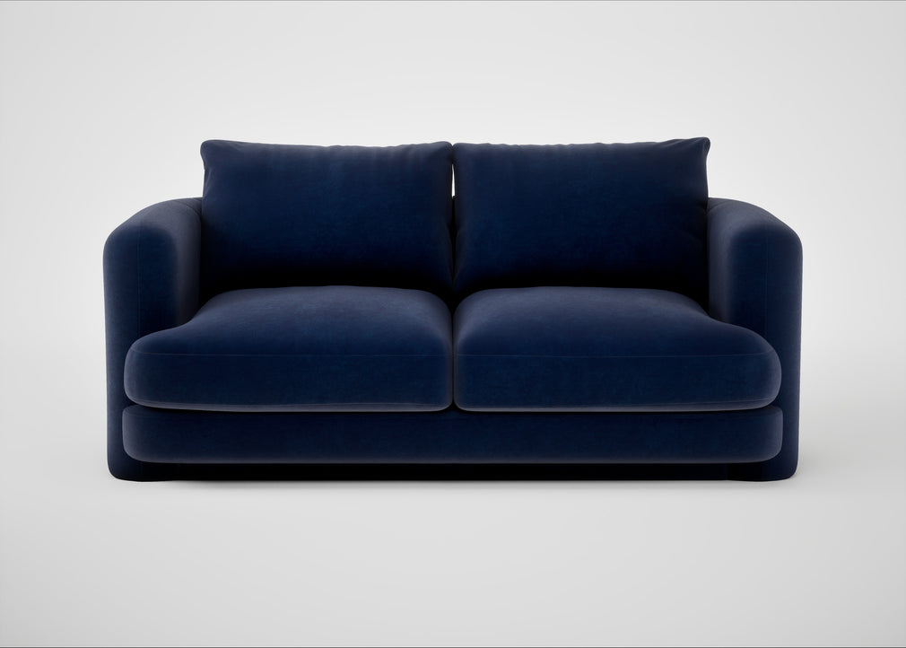 Rafi 2 Seater Sofa Smart Luxe Velvet Midnight