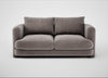 Rafi 2 Seater Sofa Smart Luxe Velvet Mushroom