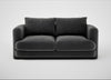 Rafi 2 Seater Sofa Smart Luxe Velvet Nickel