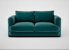 Rafi 2 Seater Sofa Smart Luxe Velvet Ocean Green