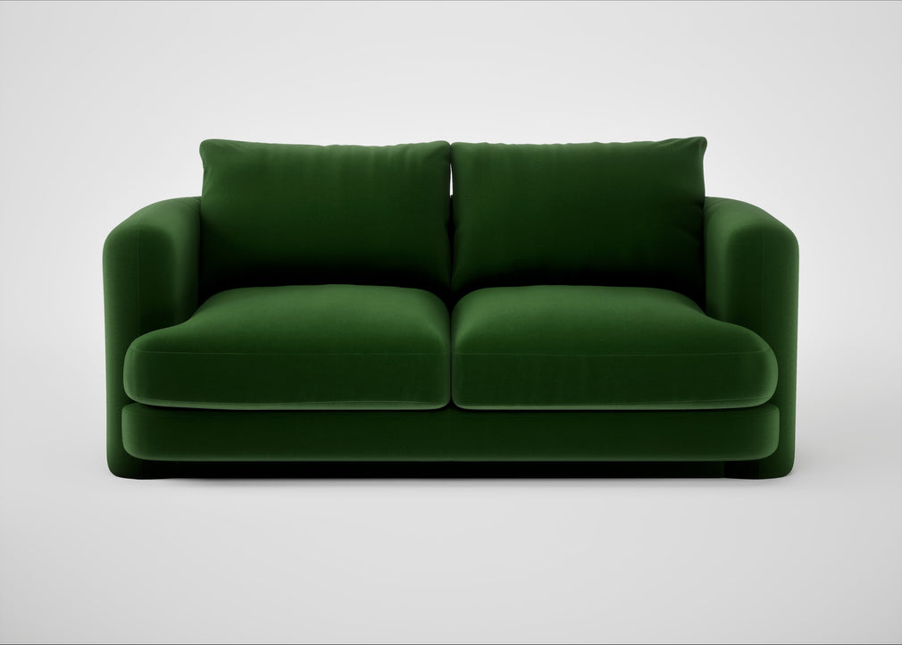 Rafi 2 Seater Sofa Smart Velvet Forest