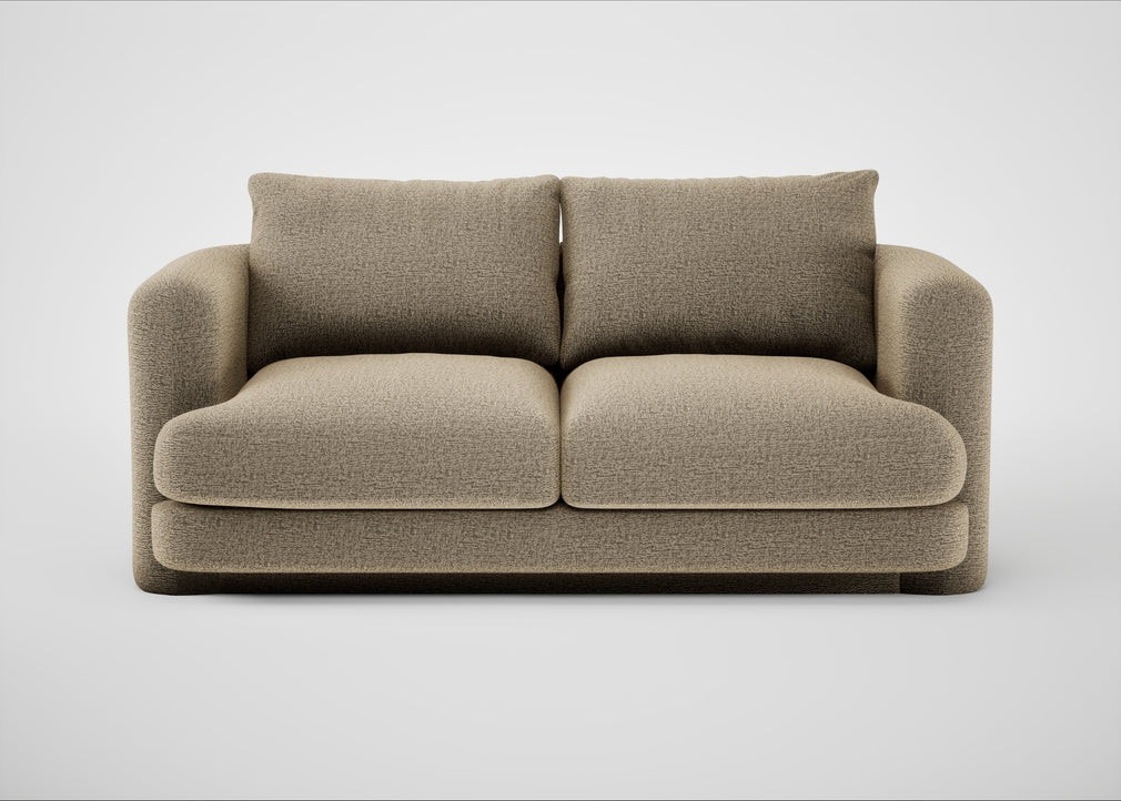 Rafi 2 Seater Sofa Boucle Velvet Rocky