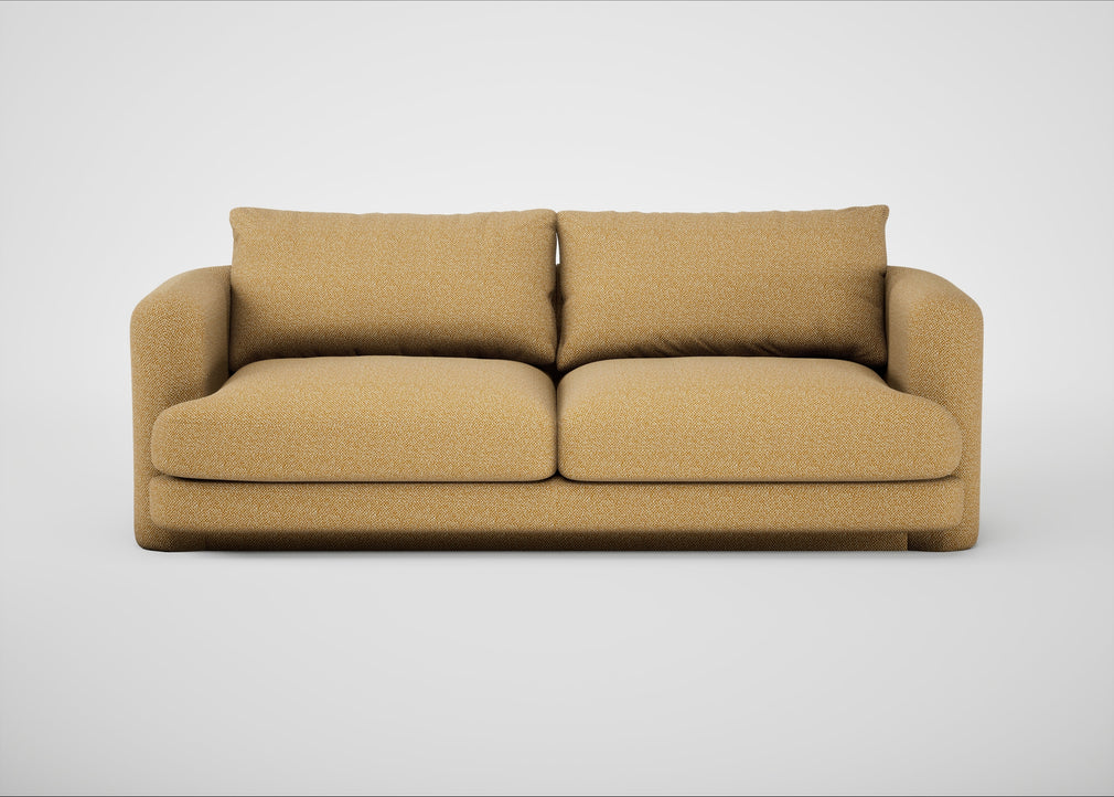 Rafi 3 Seater Sofa Boucle Tweed Citrine