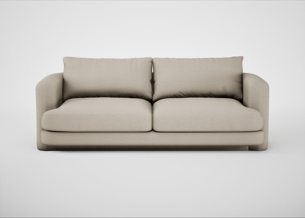 Rafi 3 Seater Sofa Broad Weave Putty