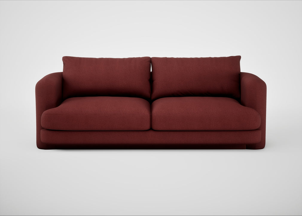 Rafi 3 Seater Sofa Capelo Linen-Cotton Etruscan Red