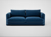Rafi 3 Seater Sofa Cotton Velvet Petrol