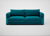 Rafi 3 Seater Sofa Cotton Velvet Teal