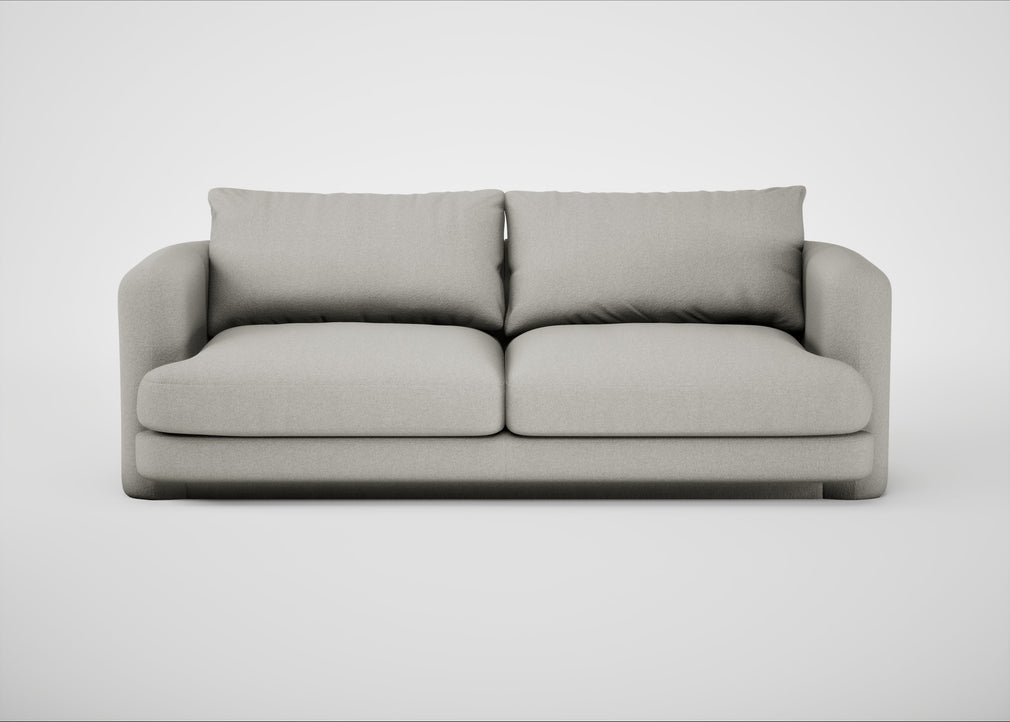 Rafi 3 Seater Sofa Melton Wool Limestone