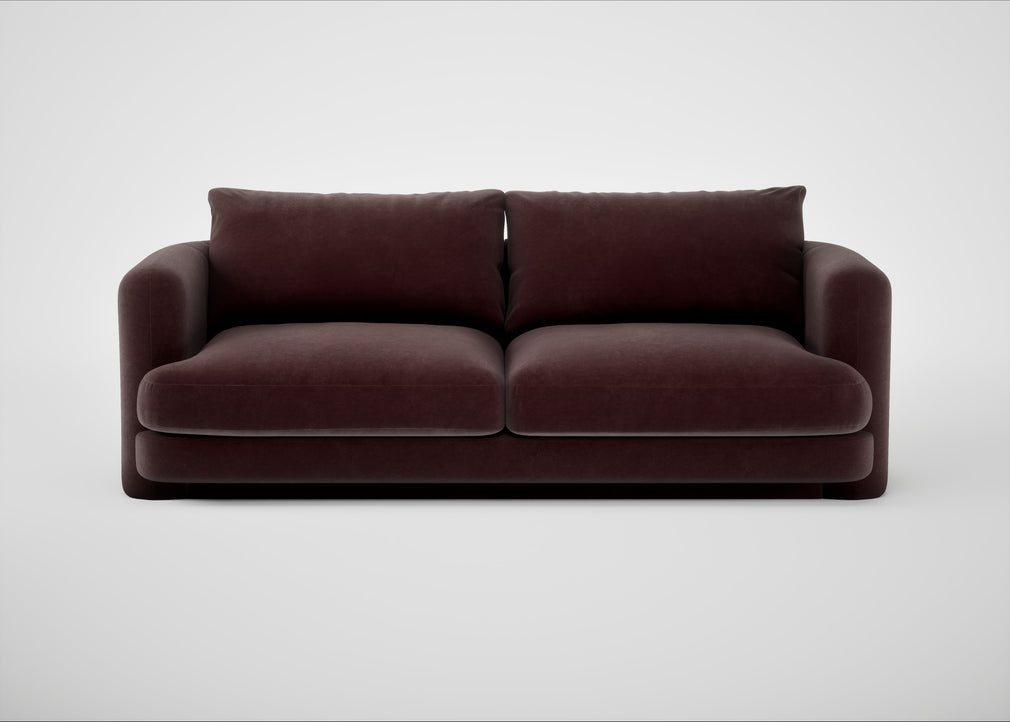 Rafi 3 Seater Sofa Smart Luxe Velvet Acorn
