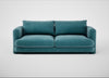 Rafi 3 Seater Sofa Smart Luxe Velvet Airforce Blue