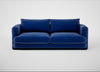 Rafi 3 Seater Sofa Smart Luxe Velvet Azure