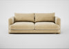 Rafi 3 Seater Sofa Smart Luxe Velvet Biscuit