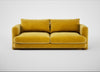 Rafi 3 Seater Sofa Smart Luxe Velvet Canary